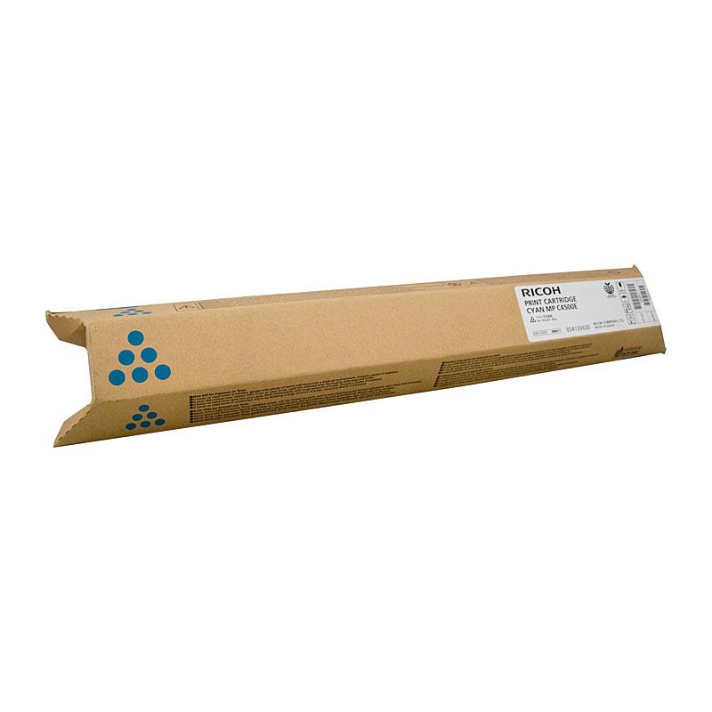 RICOH MPC4500E Cyan Toner cartridge, premium quality, yielding 17,000 pages, designed for RICOH MP C3500 and C4500 printers.